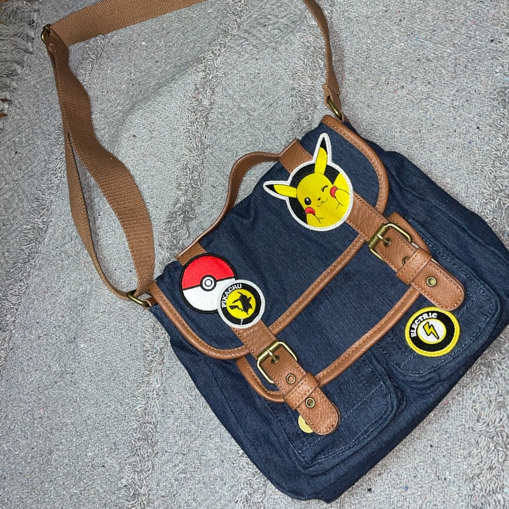 Loungefly X Pokemon Pikachu Patches Messenger Bag